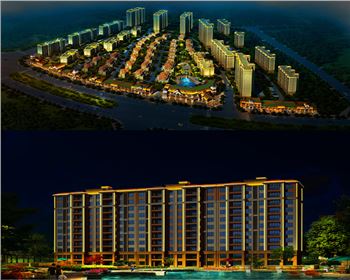 樓體亮化設計-碧桂園住宅小區(qū)